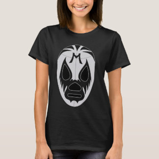 T-shirt Mex Art Demon Bleu Lucha Libre Mexicain lutteur Le