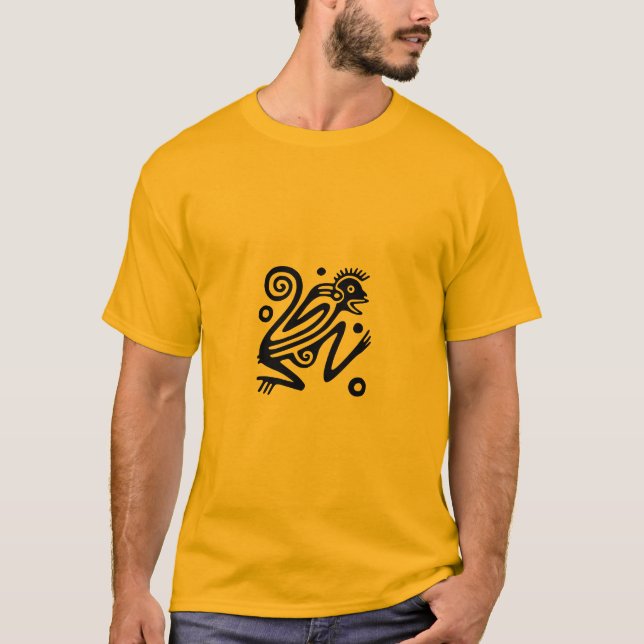T-shirt mexicain antique de motif (Devant)