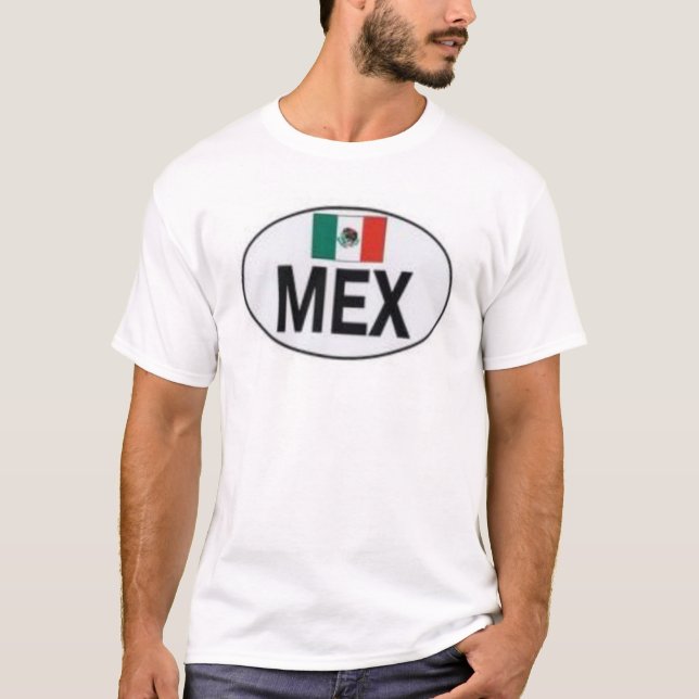 T-shirt Mexicain avec le drapeau (Devant)