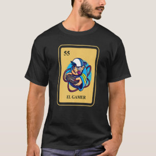 T-shirt Mexicain El Gamer Bingo Traditionnel Jeux En Ligne
