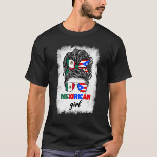 T-shirt Mexicain Girl Mélange Demi-Mexicain Et Porto-Rico 