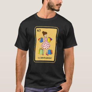 T-shirt Mexicain La Shopaholic Carton de Bingo Traditionne