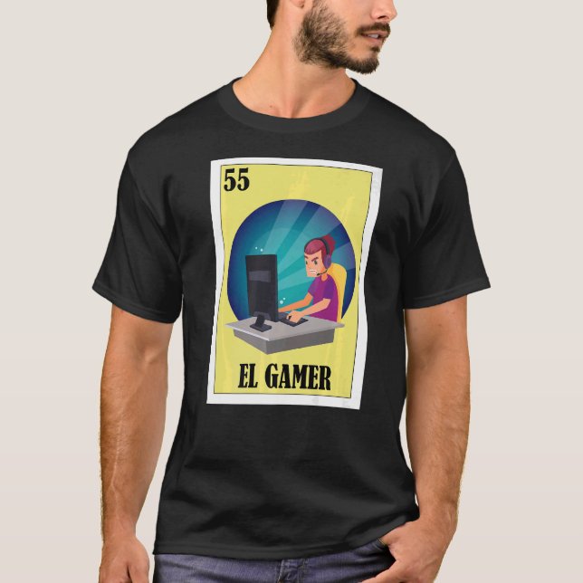 T-shirt Mexicain pour Gamers El Gamer (Devant)