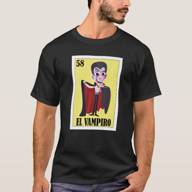 T-shirt Mexicain pour Halloween El Vampiro (Devant)