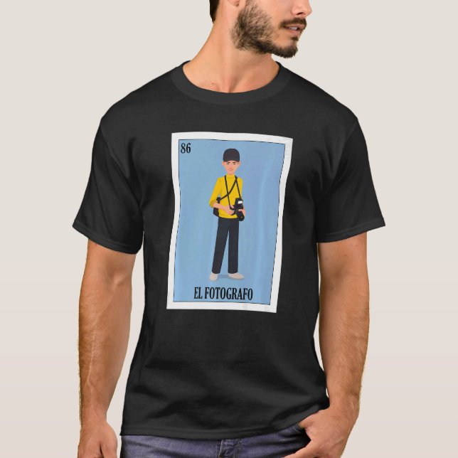 T-shirt Mexicain pour les photographes El Fotografo (Devant)