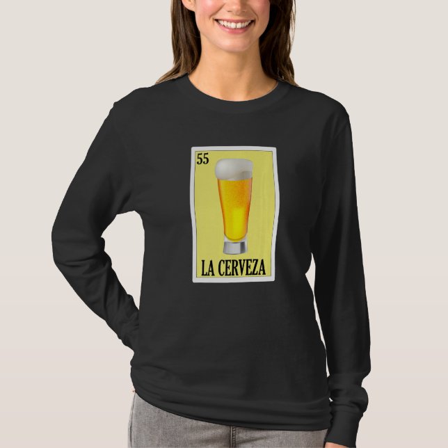 T-shirt Mexicain pour les soirées  La Chela (Devant)