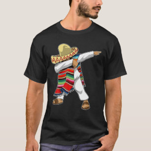 T-shirt Mexicain Sombrero Poncho Dabbing Man