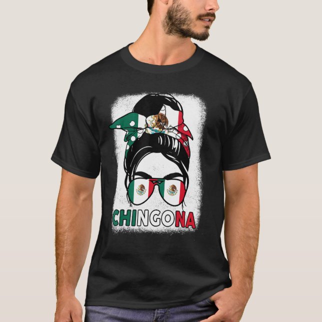 T-shirt Mexicaine Chingona Mexicana Cinco De Mayo Mexicain (Devant)