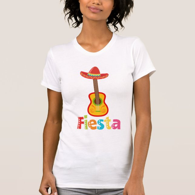 T-shirt Mexicaine Cinco De Mayo Femme avec Fiesta (Devant)