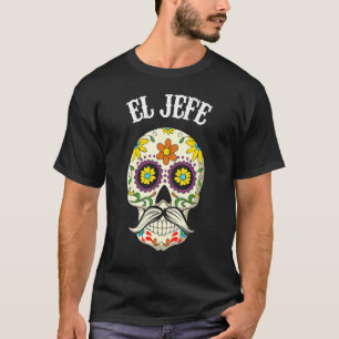T-shirt Mexicaine El Jefe Sugar Skull Appareils Dia De Los