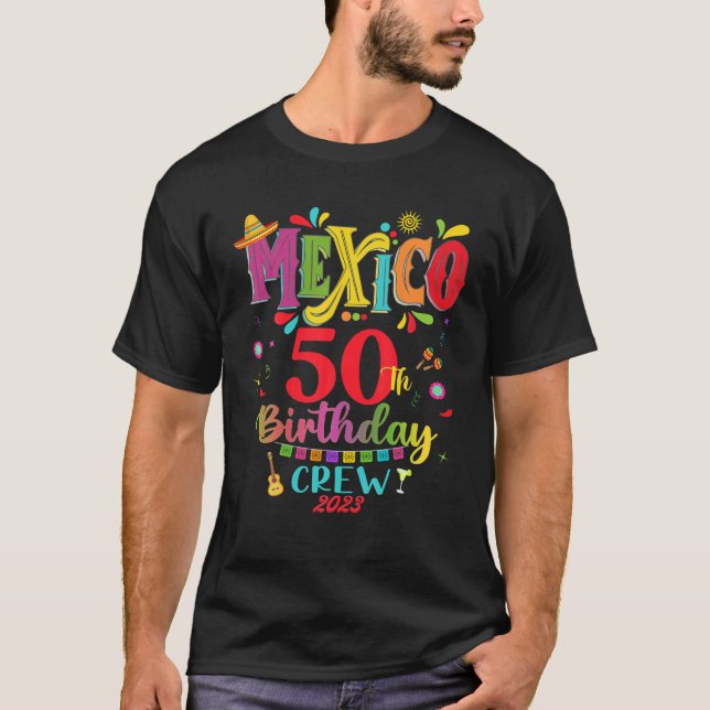 T-shirt mexicaine Fiesta 50E Groupe de jumelage Anniversai (Devant)