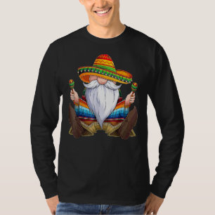 T-shirt Mexicaine Gnome Cinco De Mayo Serape Poncho Hommes