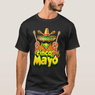 T-shirt Mexicaine Gnome Cinco De Mayo Serape Poncho Hommes
