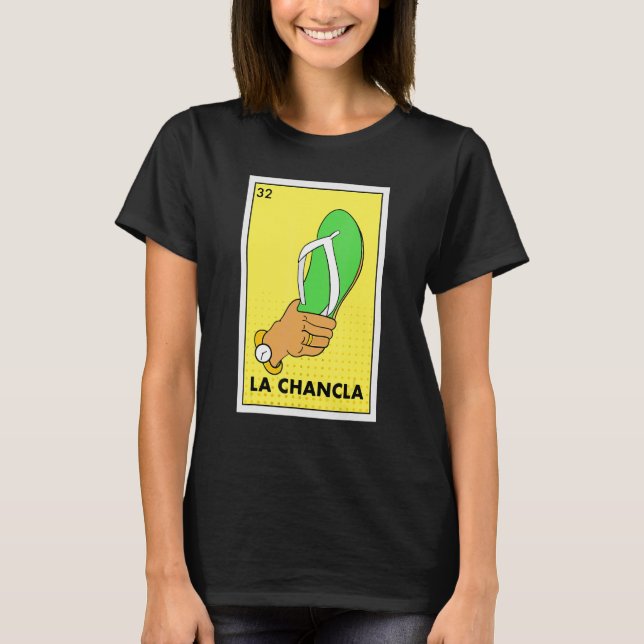 T-shirt Mexicaine La Chancla Lottery Tradicional Le Retour (Devant)