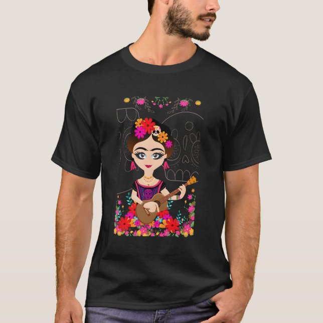 T-shirt Mexicaine Maria Frida Doll (Devant)