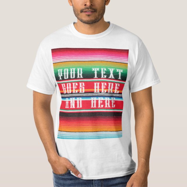 T-shirt mexicaine mexique poncho couverture arrière - plan (Devant)