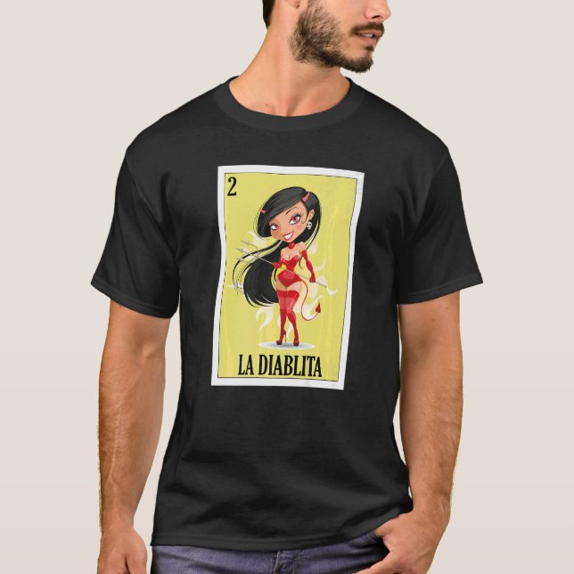 T-shirt Mexicaine pour Femmes La Diablita (Devant)