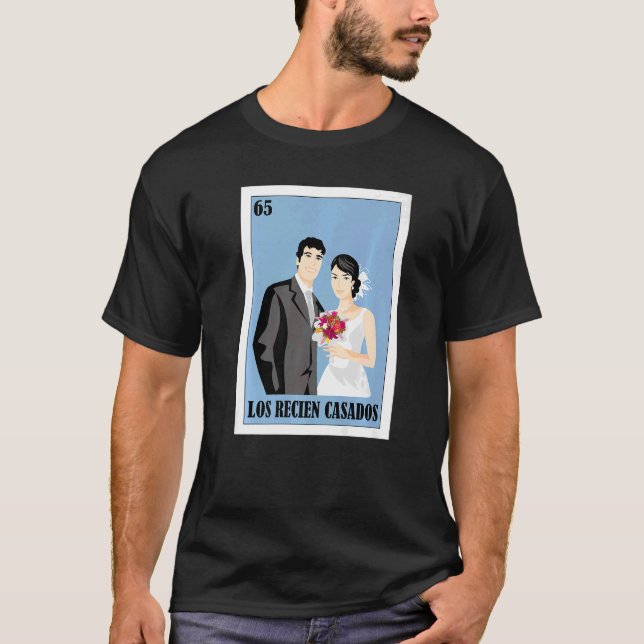 T-shirt Mexicaine pour Mariage Los Recien Casados 1 (Devant)