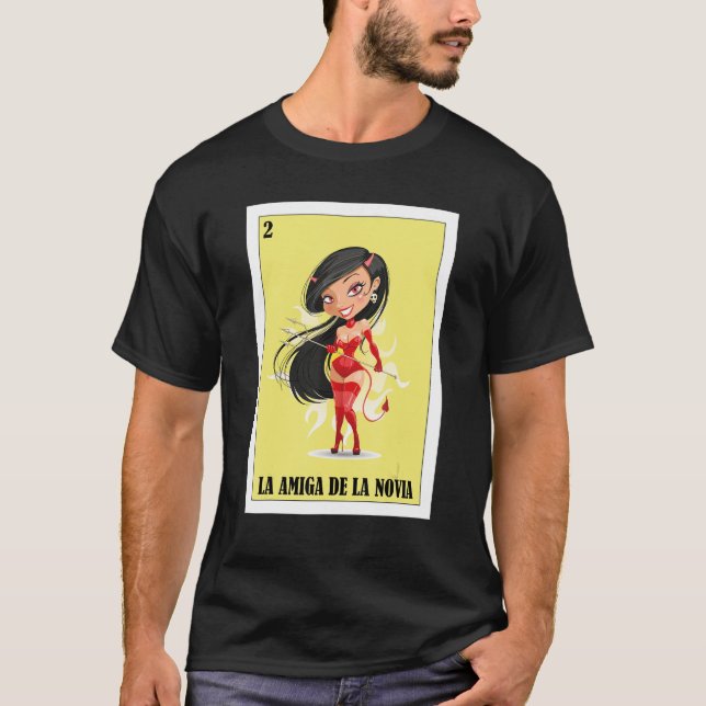 T-shirt Mexicaine pour Mariages La Amiga De La Novia (Devant)