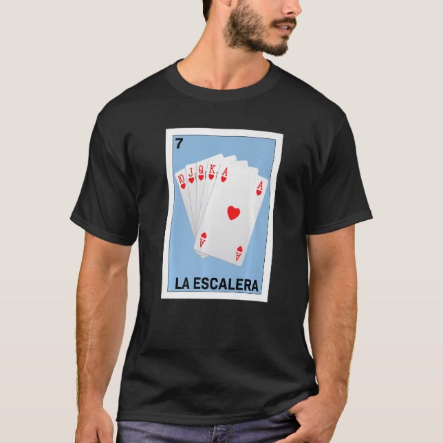 T-shirt Mexicaine pour Poker La Escalera (Devant)