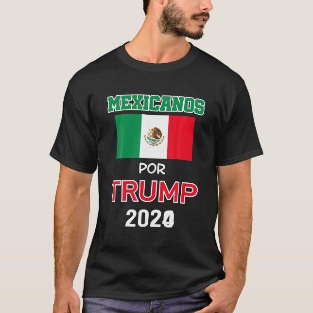 T-shirt Mexicains pour Trump 2024 Don Pro Trump Mexicanos  (Devant)
