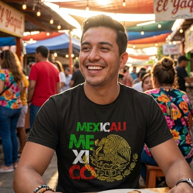 T-Shirt Mexicali Mexique fierté avec emblème d'aig (Créateur téléchargé)