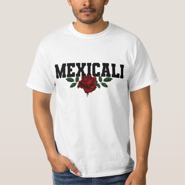 T-shirt Mexicali Rose saignant du patrimoine mexicain (Devant)
