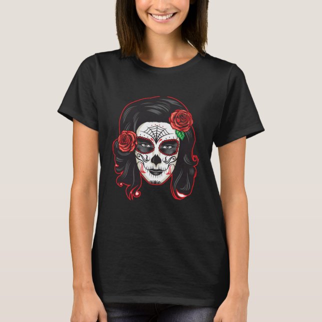 T-shirt Mexican Dia de lus Muertos Calavera Day of the Dea (Devant)