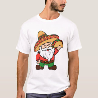 T-shirt Mexican Gnome with Taco Design Funny Cinco de Mayo