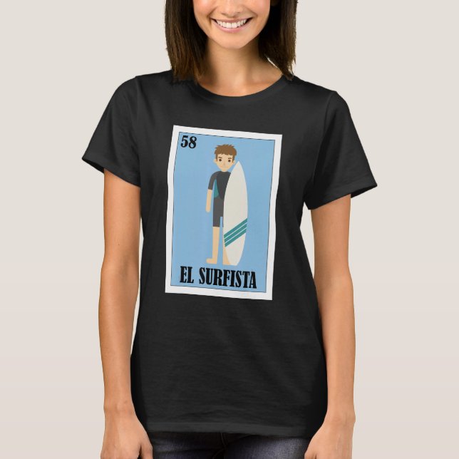 T-shirt Mexican Surfer  El Surfista 1 (Devant)