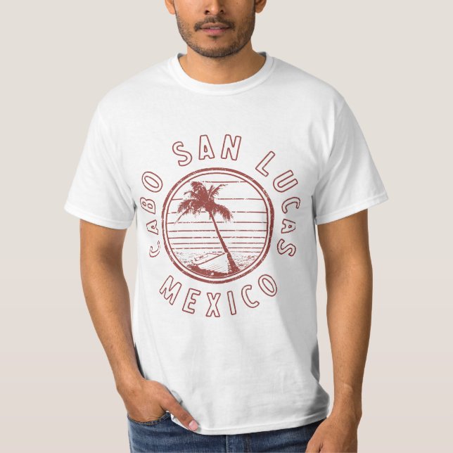 T-shirt Mexico Cabo San Lucas Retro  (Devant)