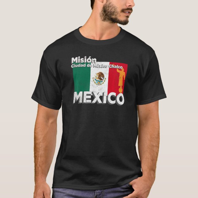 T-shirt Mexico CDMX Chalco LDS Mission Missionary Premium (Devant)