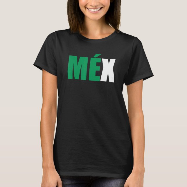 T-shirt México Deux Parties Paire Combo Pour Drapeau Mexic (Devant)