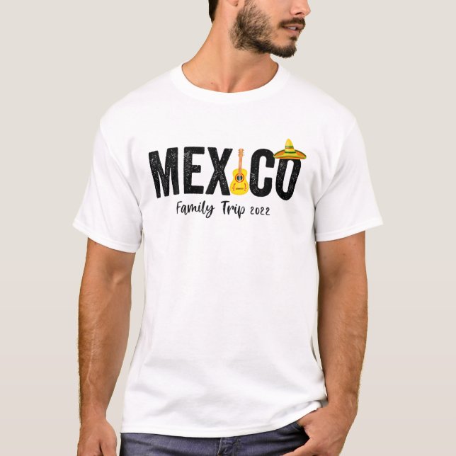 T-shirt Mexico Family Trip 2022 Matchig Group Design (Devant)