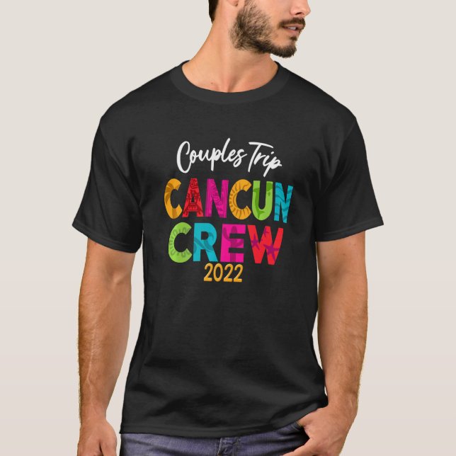 T-shirt Mexico Family Vacation Cancun 2022 Matching Group (Devant)