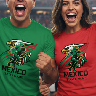 T-shirt Mexico Football Eagle Dynamic National Pride Art