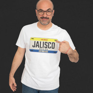 T-SHIRT MEXICO JALISCO CITY LISENCE PLAQUE