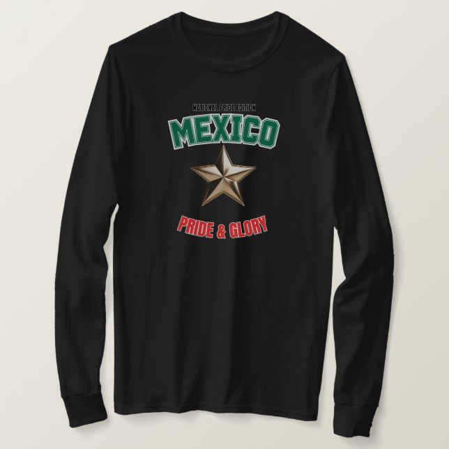 T-shirt Mexico National Pride Edition Women's Long Sleeve (Design devant)