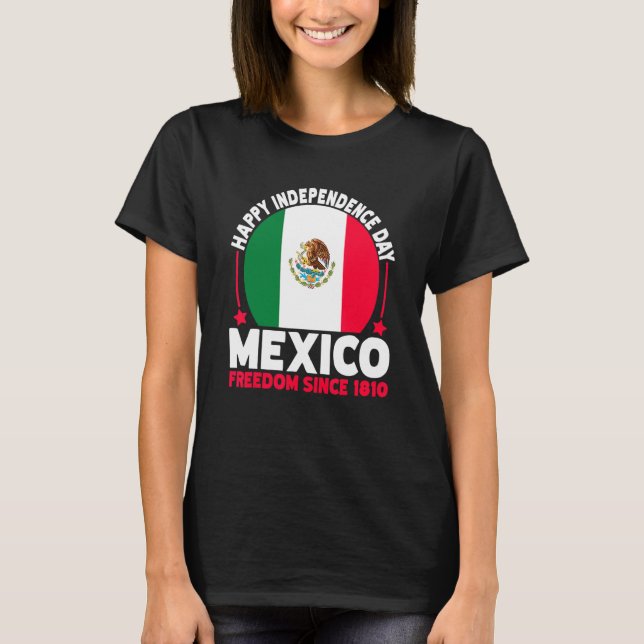 T-shirt Mexico Pride Independence Day Retro Mexican Flag 2 (Devant)