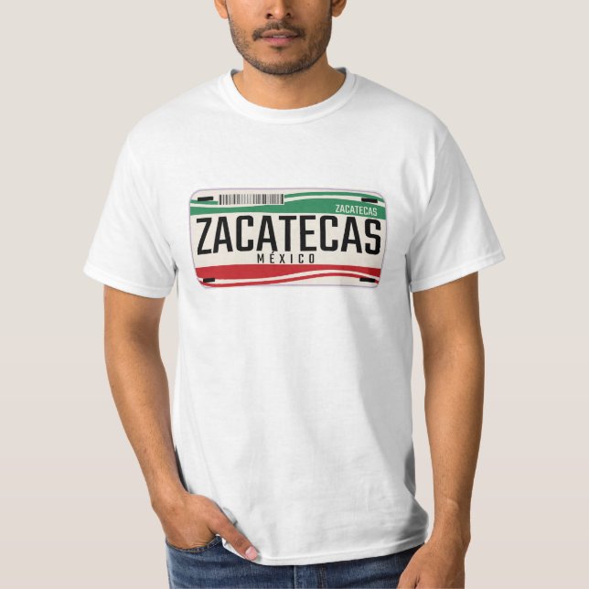 T-SHIRT MEXICO ZACATECAS CITY LISENCE PLAQUE (Devant)
