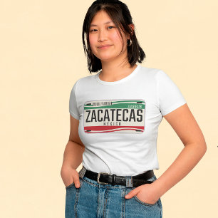 T-SHIRT MEXICO ZACATECAS CITY LISENCE PLAQUE