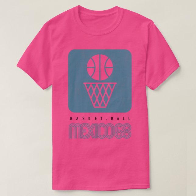 T-shirt Mexique 1968 Basketball (Design devant)