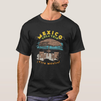 T-shirt Mexique 2024 Voyage d'été Famille Best Frien