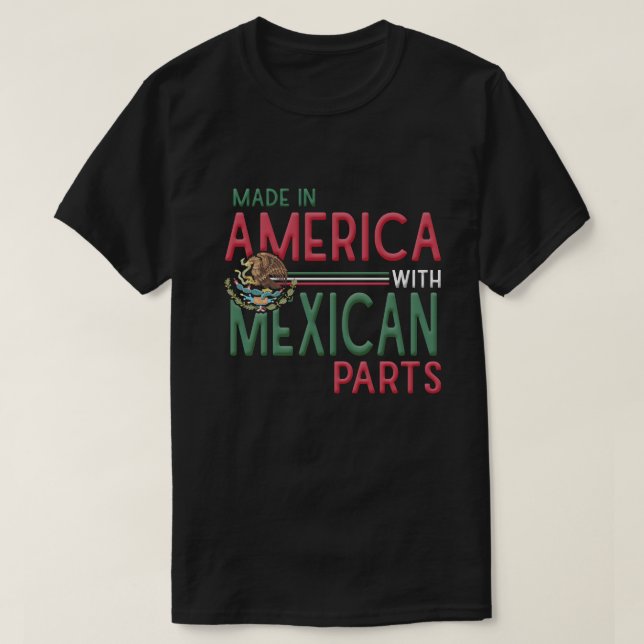 T-shirt Mexique Aigle Mexicano Pride Camisa, Fière Mexicai (Design devant)