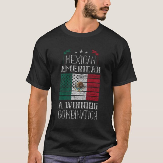 T-shirt Mexique-Américain Une combinaison gagnante Mexique (Devant)