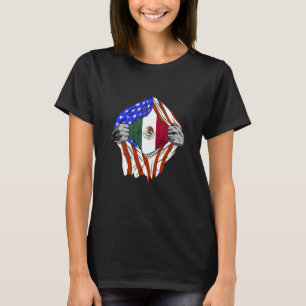 T-shirt Mexique Amérique États-Unis Drapeau Mexique Mexica