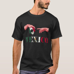 T-shirt Mexique balle de football atteindre les mains Mexi