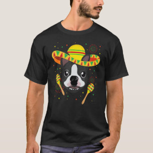 T-shirt Mexique Boston Terrier Bostie Chien Cinco De Mayo