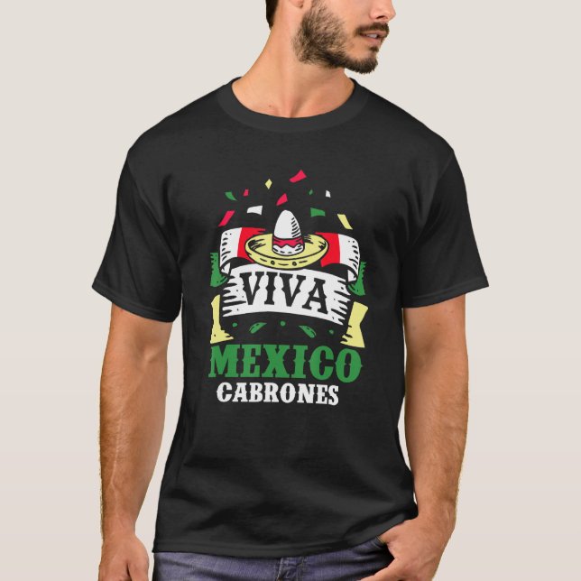 T-shirt Mexique Cabrones Fier Mexique Adulte (Devant)