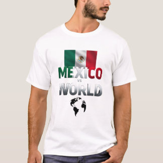 T-shirt Mexique contre World Bold Design